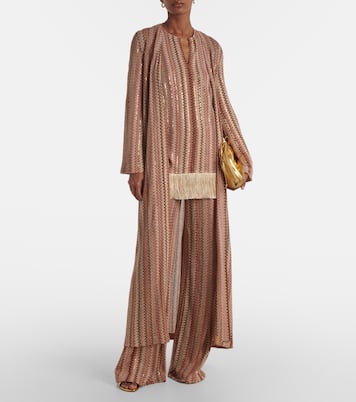 Top aus Häkelstrick mit Pailletten | Missoni