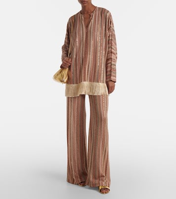 Top aus Häkelstrick mit Pailletten | Missoni