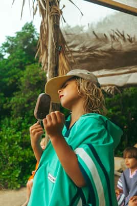 Spike the Dinosaur terry hooded towel | Roarsome