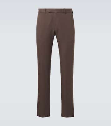 Pantalon chino en coton et lin | Zegna