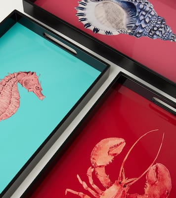 Seahorse lacquered wooden tray | Les-Ottomans