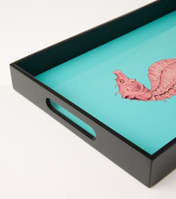 Seahorse lacquered wooden tray | Les-Ottomans