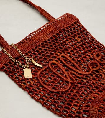 Summer Banana Small raffia tote bag  | Chloé