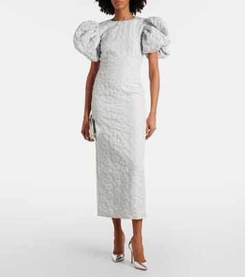 Robe midi en jacquard | Rotate