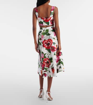 Top bralette in popeline di cotone | Dolce&Gabbana