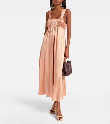 Maxikleid aus Seidensatin | Chloé