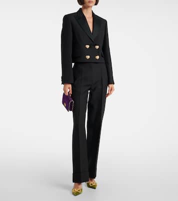 Wool and silk wide-leg pants | Valentino