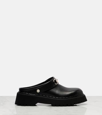Horsebit leather mules | Gucci