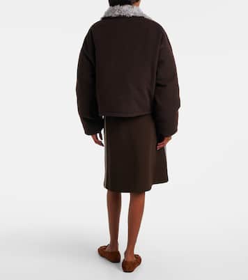 Logo华达呢飞行员夹克 | Miu Miu