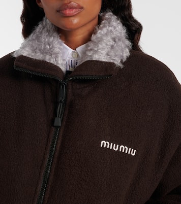 Logo华达呢飞行员夹克 | Miu Miu