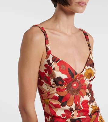 Miniabito Primrose in lino con stampa floreale | SIR