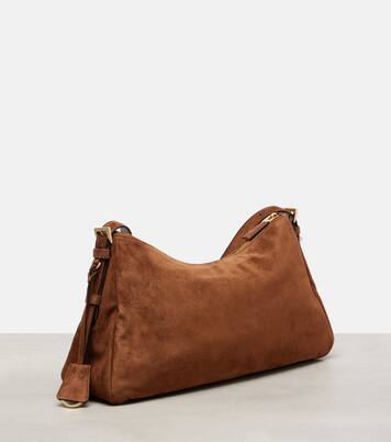 Prada Aimée Large suede shoulder bag | Prada