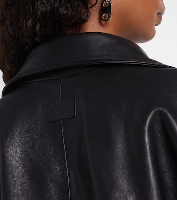 Veste en cuir à logo | Acne Studios