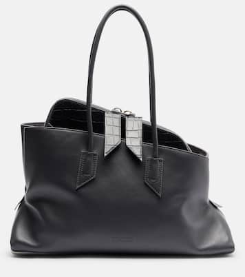 La Passeggiata Medium leather tote bag | The Attico