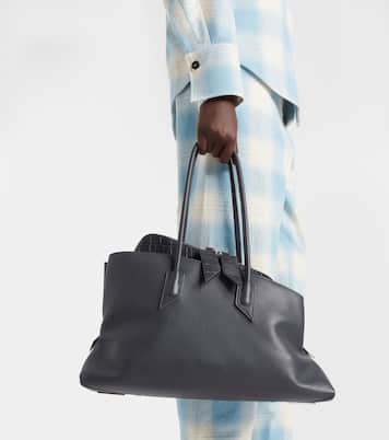 La Passeggiata Medium leather tote bag | The Attico