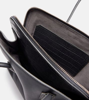 La Passeggiata Medium leather tote bag | The Attico