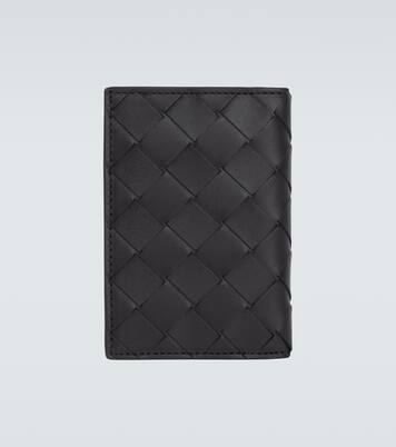 인트레치아토 레더 카드 홀더 | Bottega Veneta