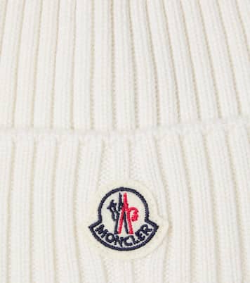 Logo virgin wool beanie | Moncler Enfant