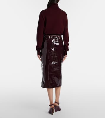 Samantha coated pencil skirt | The Frankie Shop