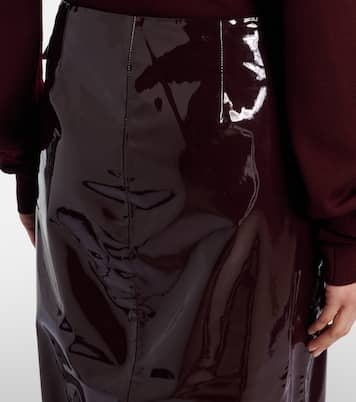 Samantha coated pencil skirt | The Frankie Shop