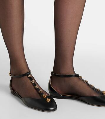 Celeste embellished leather flats | Chloé