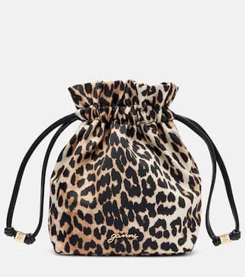 Bou leopard-print pouch | Ganni