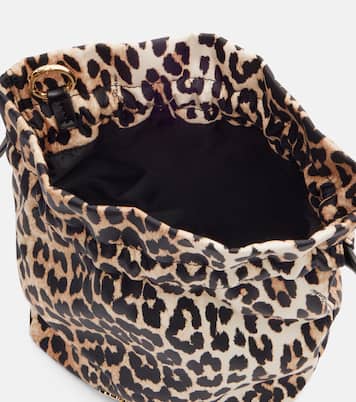 Bou leopard-print pouch | Ganni