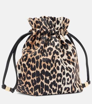 Bou leopard-print pouch | Ganni