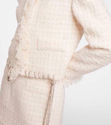 Jacke aus Tweed mit Kristallen | Area