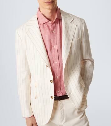 Blazer aus Leinen-Twill | Brunello Cucinelli