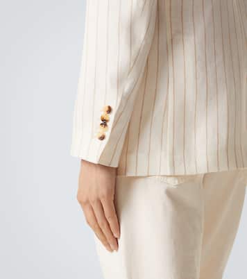 Blazer aus Leinen-Twill | Brunello Cucinelli