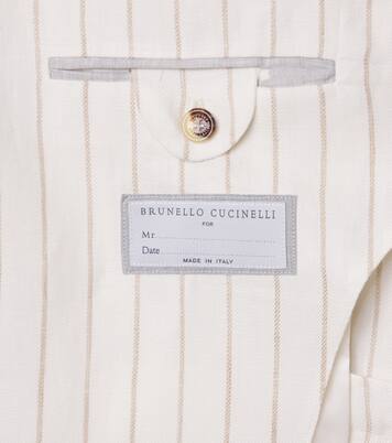 Blazer aus Leinen-Twill | Brunello Cucinelli