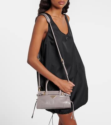 Prada Bonnie Mini leather top-handle bag  | Prada