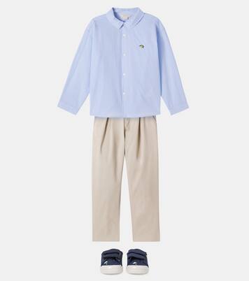 Chemise Wes rayée en popeline de coton | Konges Sløjd