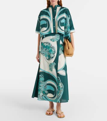 Wickelrock Sarong aus Baumwollmusselin | La DoubleJ