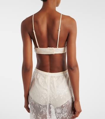 Eteri bow-detail lace bra top | Aya Muse