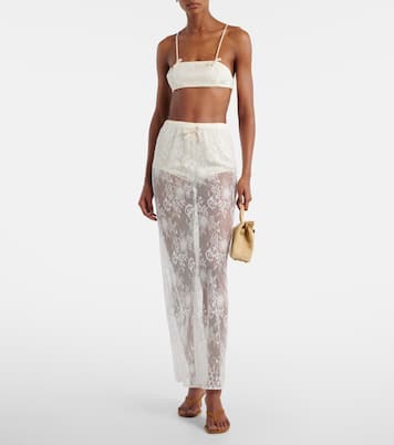 Eteri bow-detail lace bra top | Aya Muse