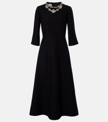 Crepe Couture embellished midi dress | Valentino