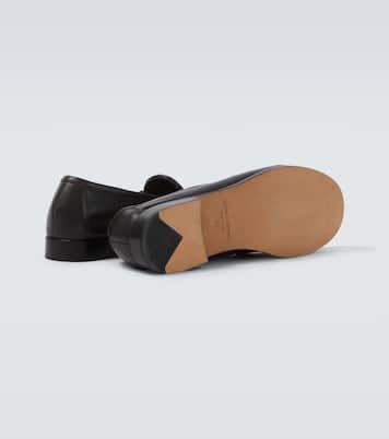 Silenzio Intrecciato leather loafers | Bottega Veneta