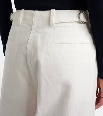 Fadry cotton gabardine wide-leg pants  | The Row