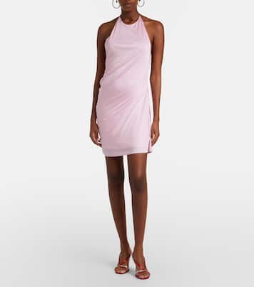 Draped jersey minidress | Versace