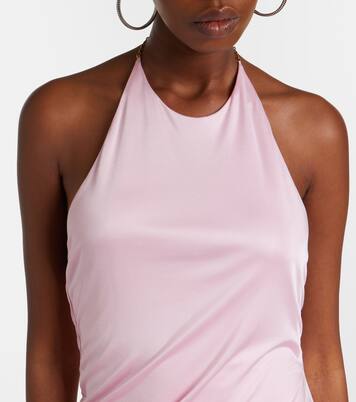 Draped jersey minidress | Versace