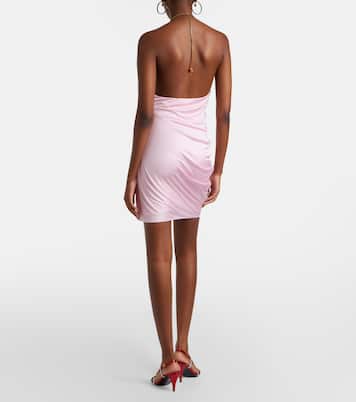 Draped jersey minidress | Versace