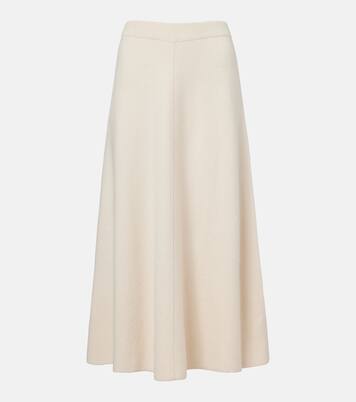 Wool and cashmere midi skirt | Jardin des Orangers