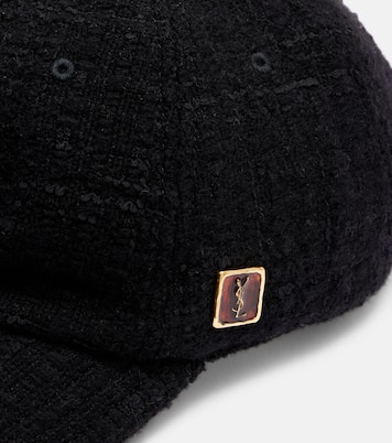 Wool tweed baseball cap | Saint Laurent