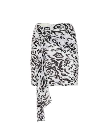 Minirock aus plissiertem Chiffon | Self-Portrait