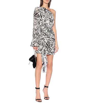 Minirock aus plissiertem Chiffon | Self-Portrait