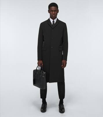 Single-breasted technical overcoat | Prada