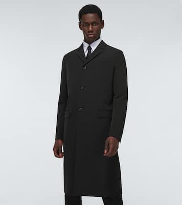 Single-breasted technical overcoat | Prada