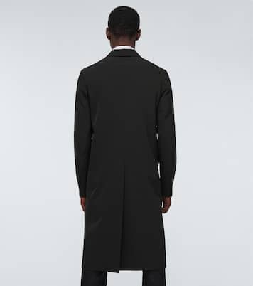 Single-breasted technical overcoat | Prada